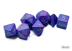 Speckled Silver Tetra Polyhedral 7-Dice Set - CHX25347